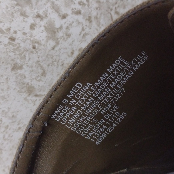 Elle Vaughn Olive Green Canvas Lace Up Booties, Size 9M - Picture 8 of 8